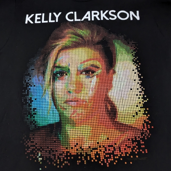 Kelly Clarkson THE American Idol 2015 Concert Tour Tee City/States Back Large - Picture 4 of 11